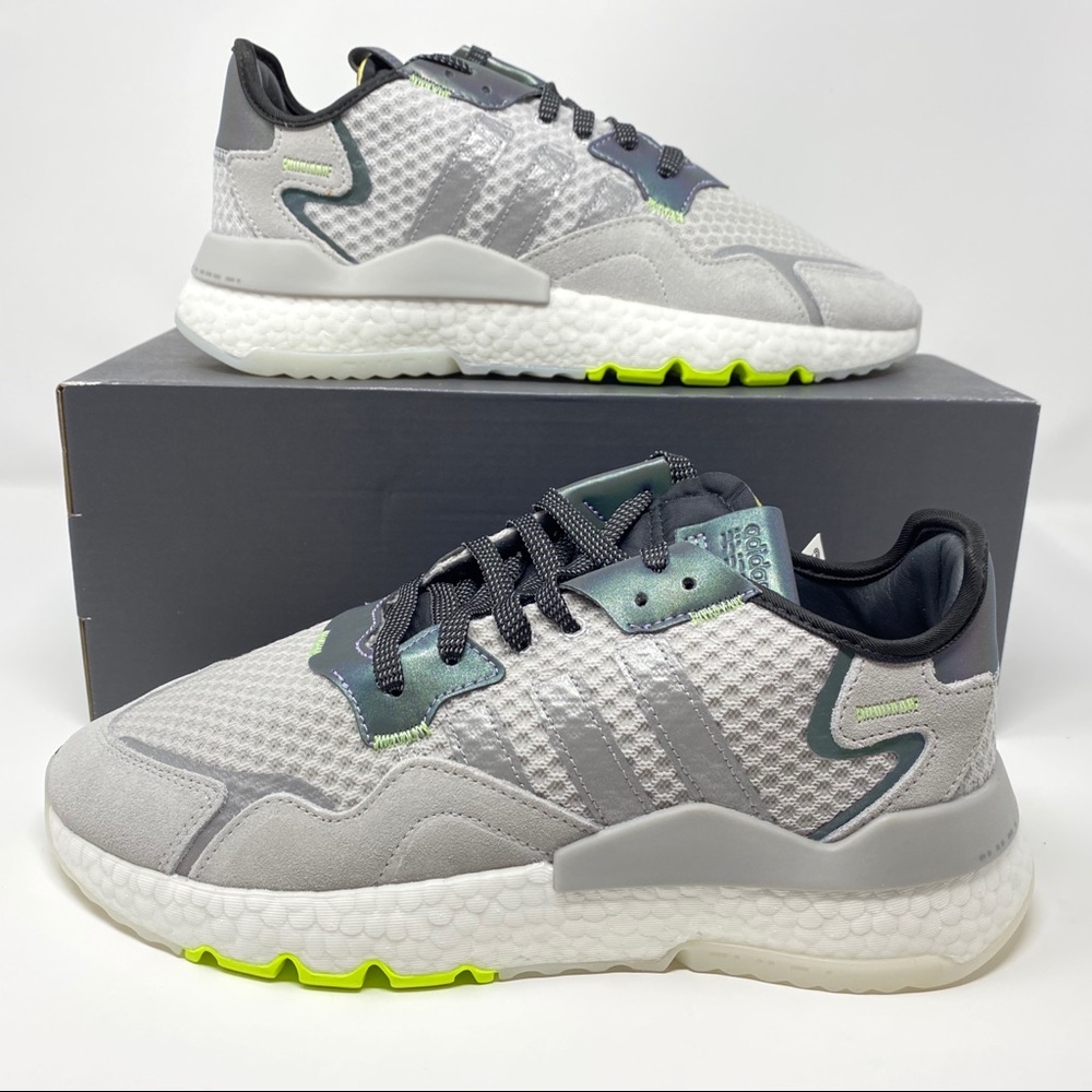 adidas nite jogger grey charcoal mens sizes